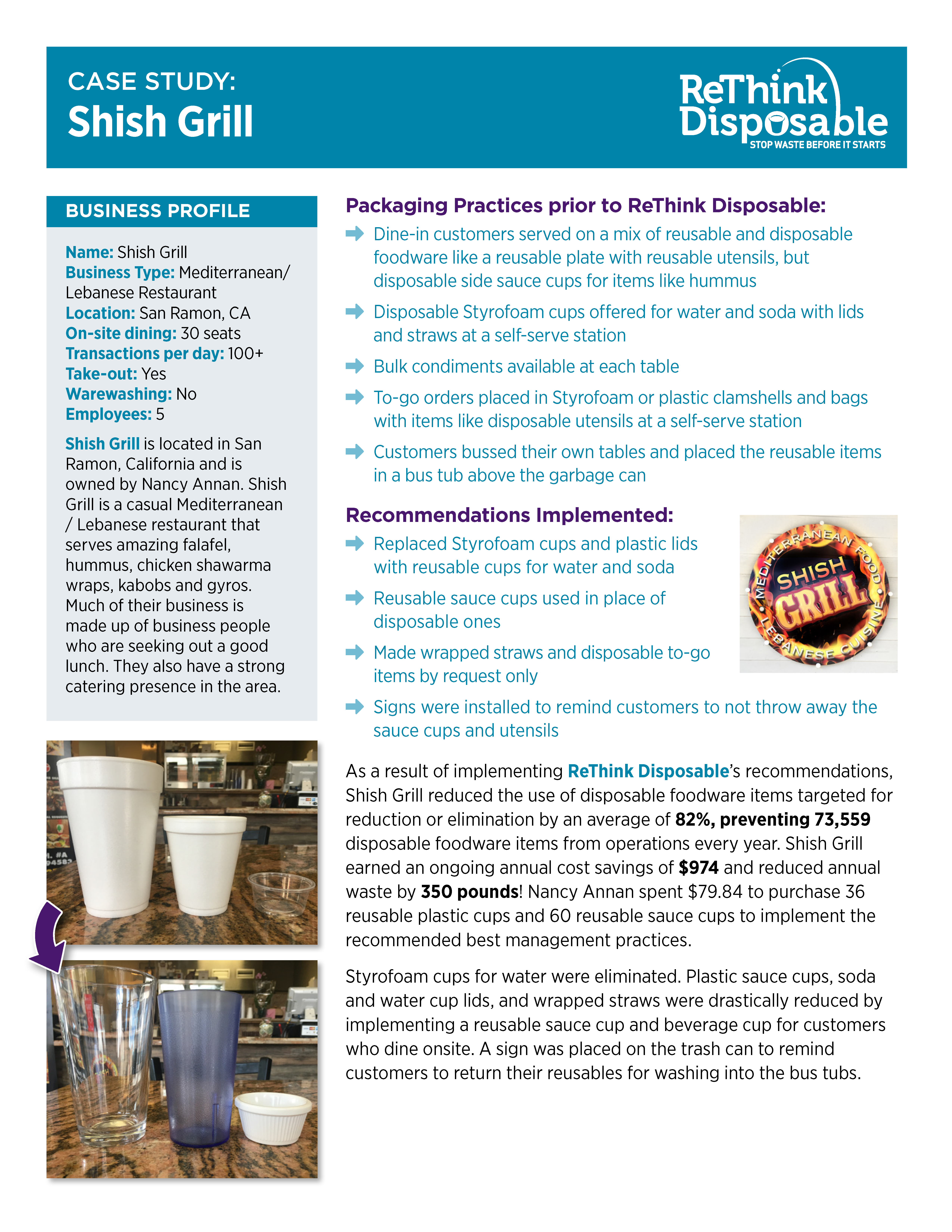 ReThink Disposable Case Study: Shish Grill | Page 1