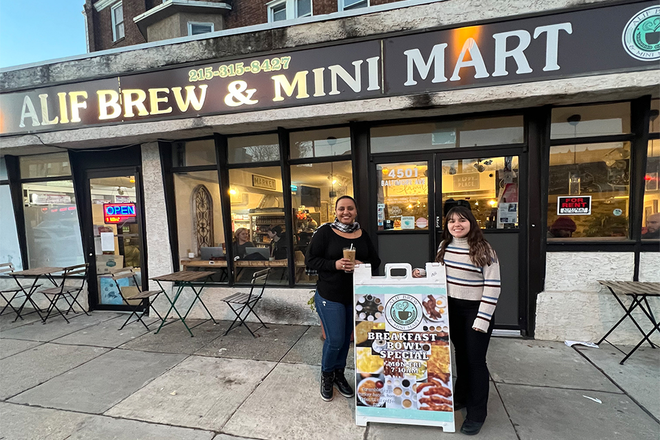 Image of Clean Water Action's Mercedes Forsyth at Alif Brew and Mini Mart