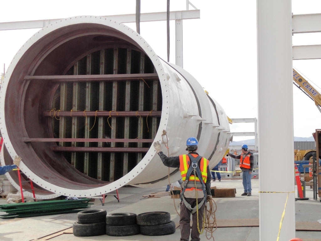 Groundwater Treatment Facility under construction. 