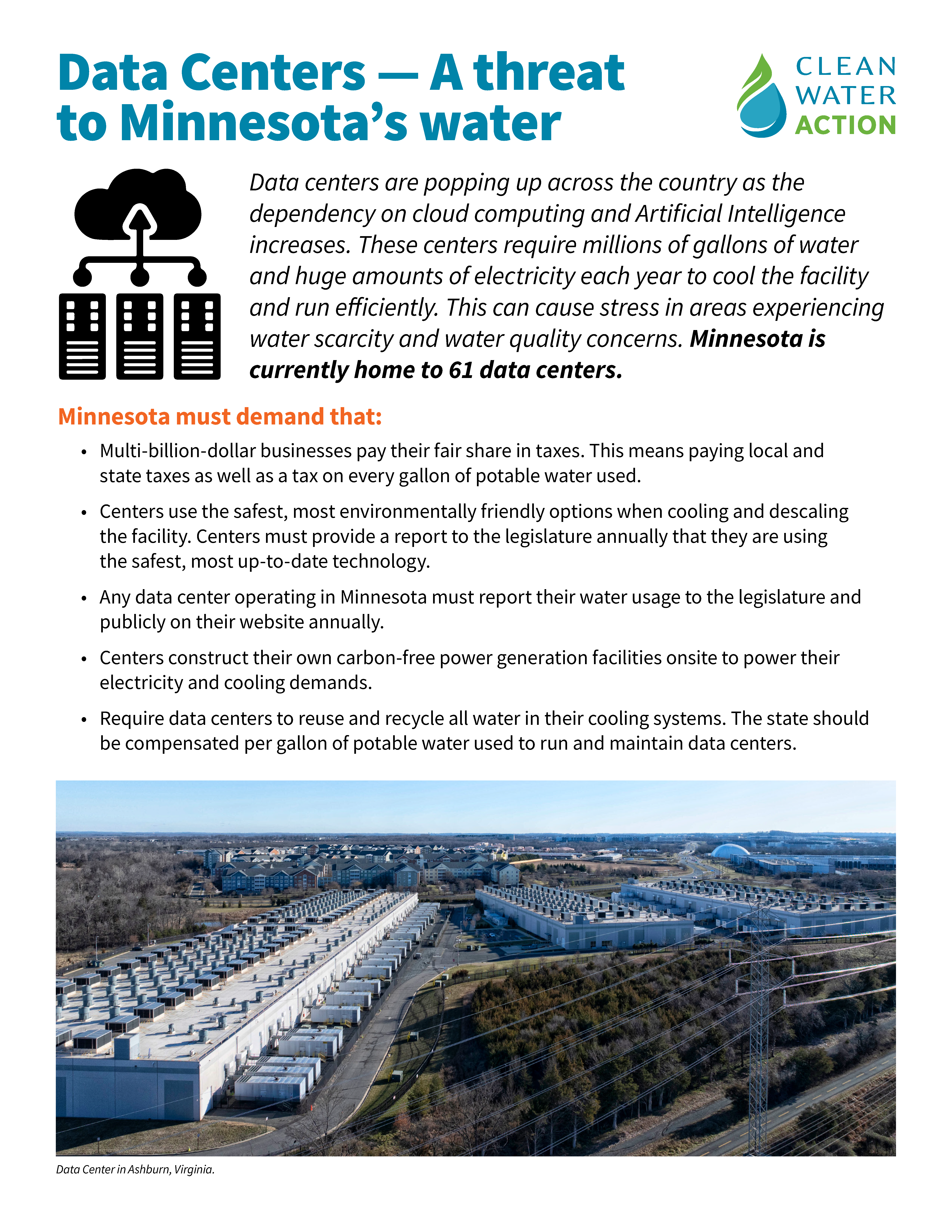 Data Centers — A threat to Minnesota’s water  [Page 1]