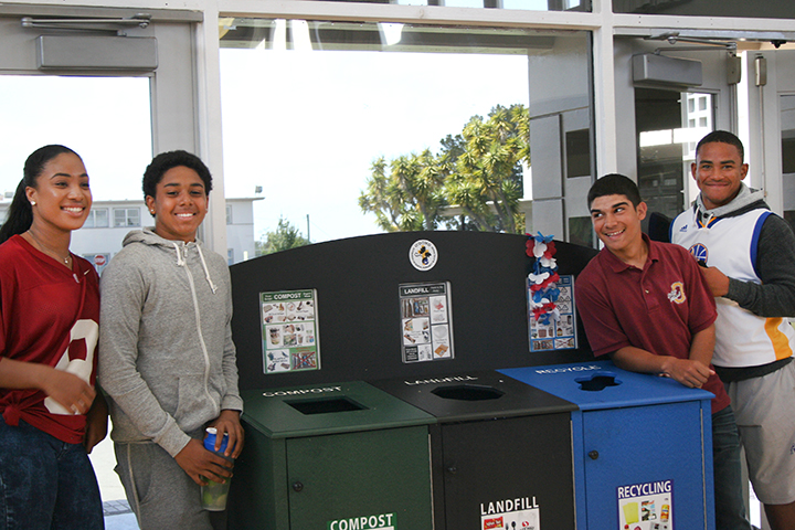 students at Bishop O'Dowd High School