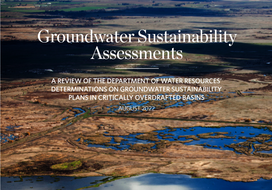 Groundwater Sustainability Assessments - Report Cover