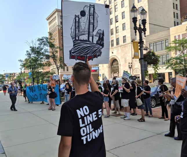 Protest: No Line 5 Oil Tunnel