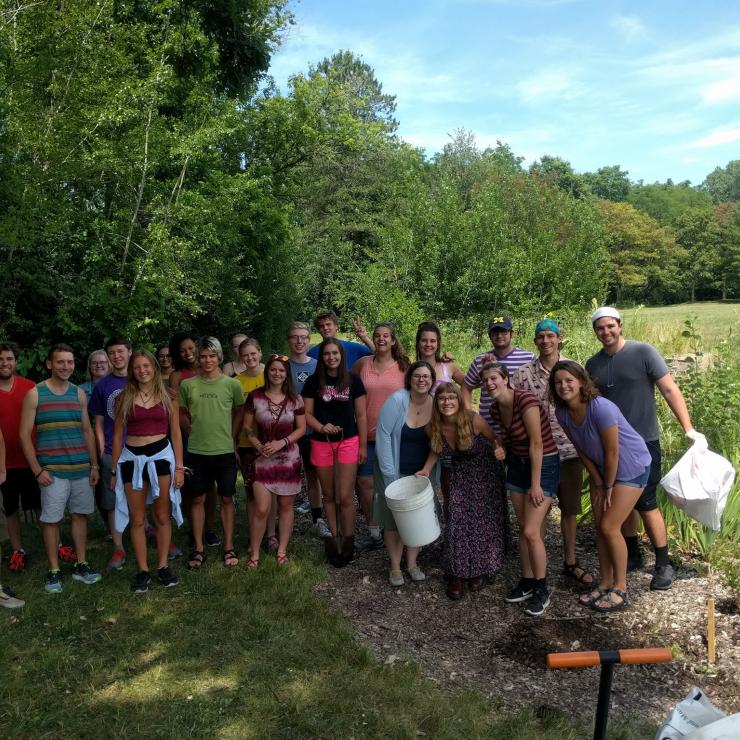 Ann Arbor office at our Adopt A Park Rain Garden Site