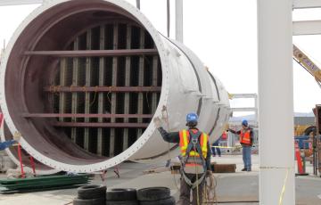 Groundwater Treatment Facility under construction. 