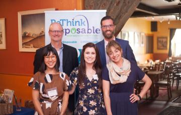 the ReThink Disposable Team at a celebration of the Alameda project