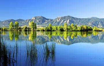 Boulder Flatirons in Colorado