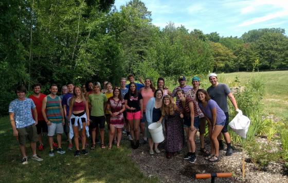 Ann Arbor office at our Adopt A Park Rain Garden Site