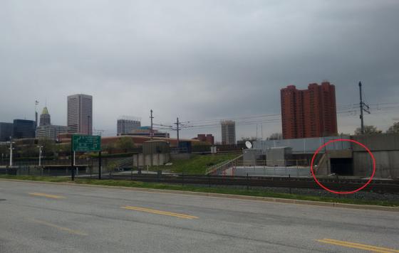 Tunnel entrance - Baltimore. Photo Credit Jennifer Kunze / Clean Water Action